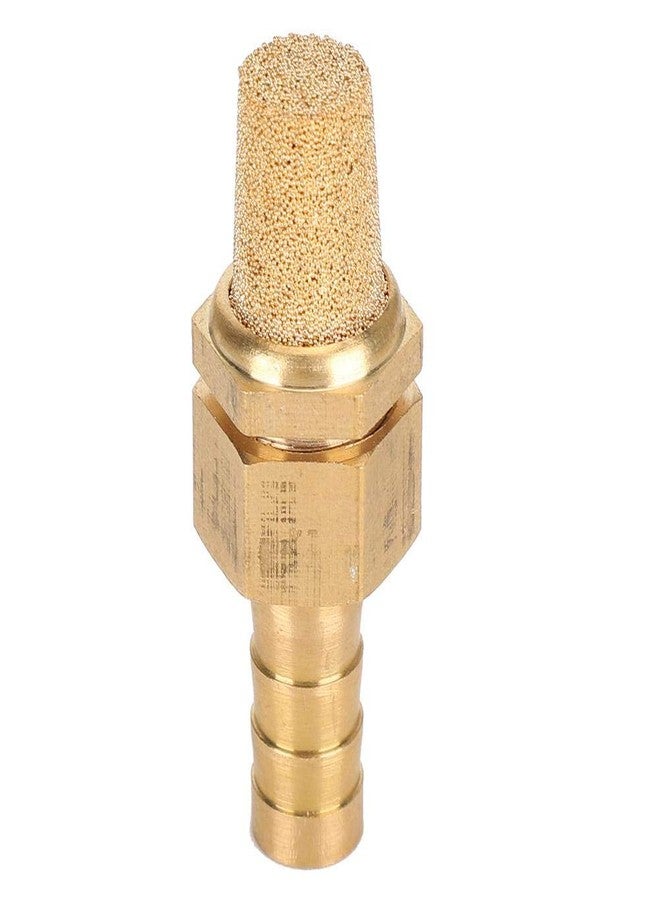 Zerodis 8mm Aquarium Bubble Stone, Gold Sandstone Bubble Diffuser Oxygen Pump Aeration Air Stone for Hydroponics Aquarium Fish - Image 1