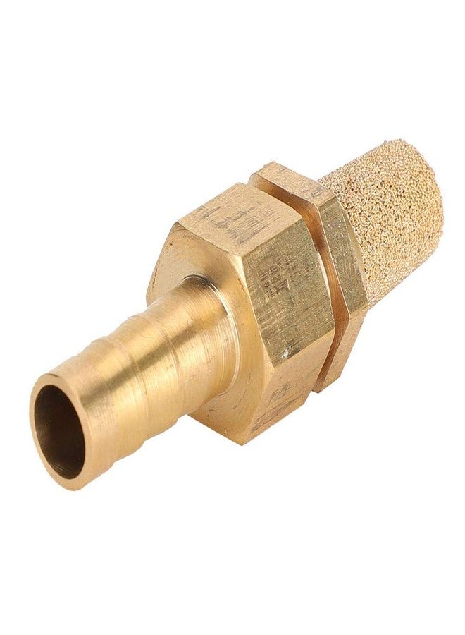 Zerodis 8mm Aquarium Bubble Stone, Gold Sandstone Bubble Diffuser Oxygen Pump Aeration Air Stone for Hydroponics Aquarium Fish - Image 2