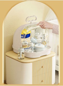 YEYA Yeya Bottle Storage Shelf, Portable Bottle Storage Case For Baby's Feeding Supplies, Dustproof And Efficient Drainage Bottle Storage Container  - Image 4