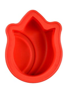 Silicone Baking Mold Red 13.7x3.4x10.5cm