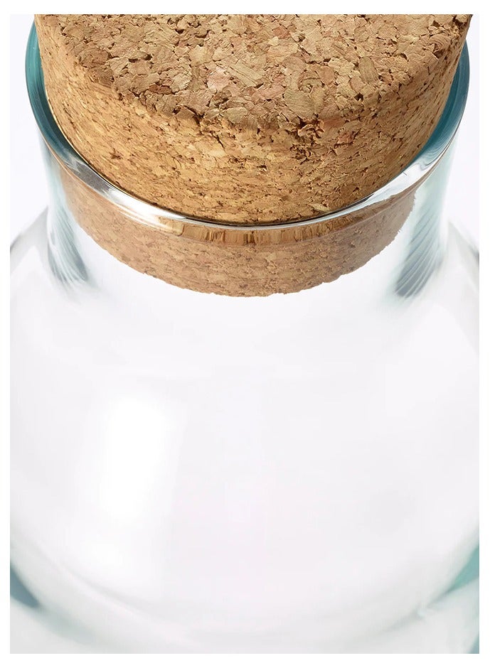 bottle. With stopper. Clear/brown 1 litre  - Image 3