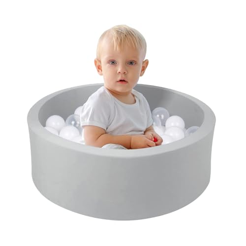 WINTECY Small Memory Foam Ball Pit for Kids Soft Ball Pool Round Ball Pit for Toddlers PlayBalls are NOT Included - Image 1