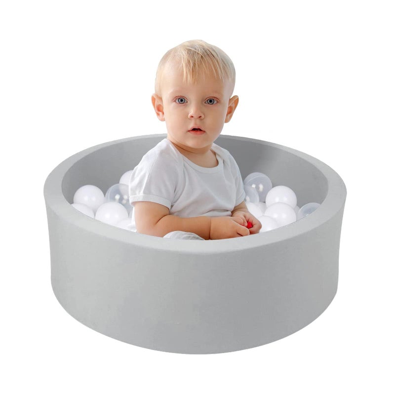 WINTECY Small Memory Foam Ball Pit for Kids Soft Ball Pool Round Ball Pit for Toddlers PlayBalls are NOT Included - Image 2