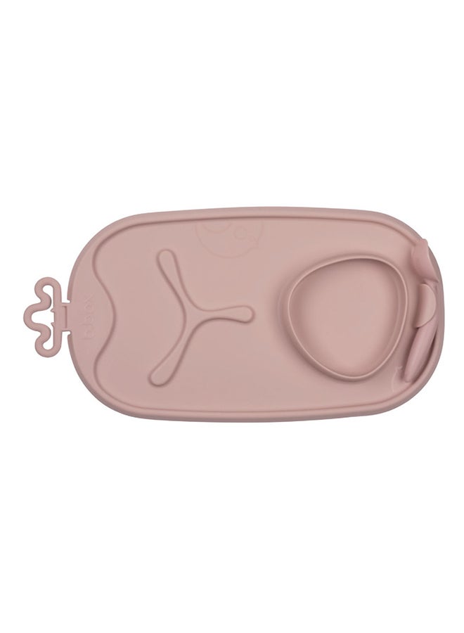 b.box Roll + Go Mealtime Mat, Baby and Toddler Feeding Mat, 3 Section Divider and Bowl, Fits Most Highchairs and Travel Friendly - Image 1