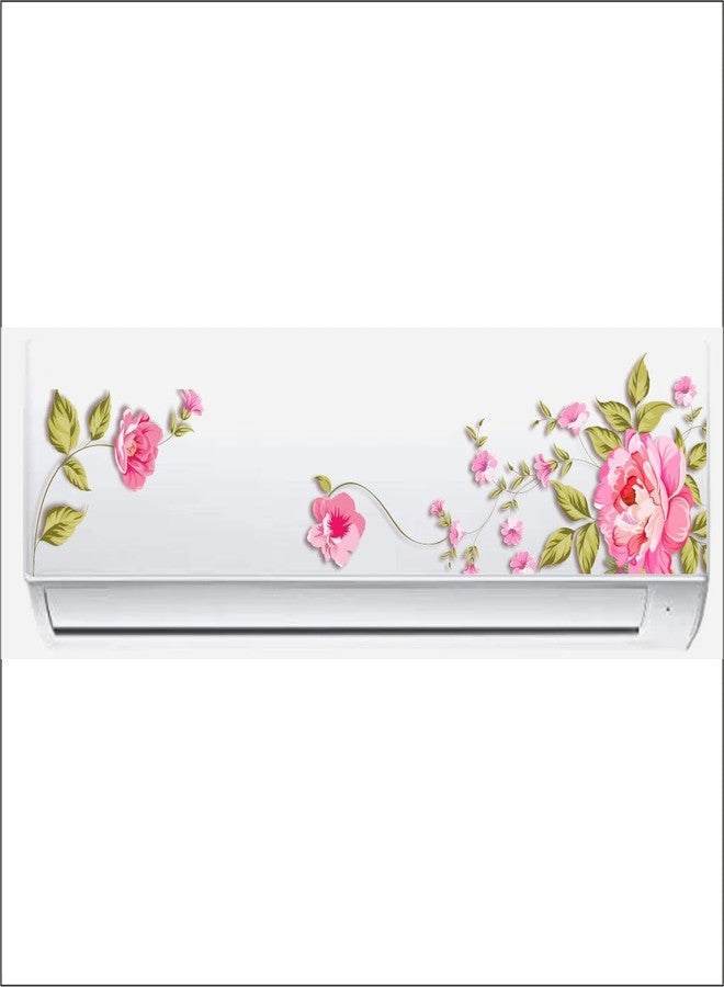 ملصقات جدارية زهرية من Decals Creation™، ملصقات ملونة لأجهزة التكييف، مناسبة للمنزل والمكتب - حجم قياسي