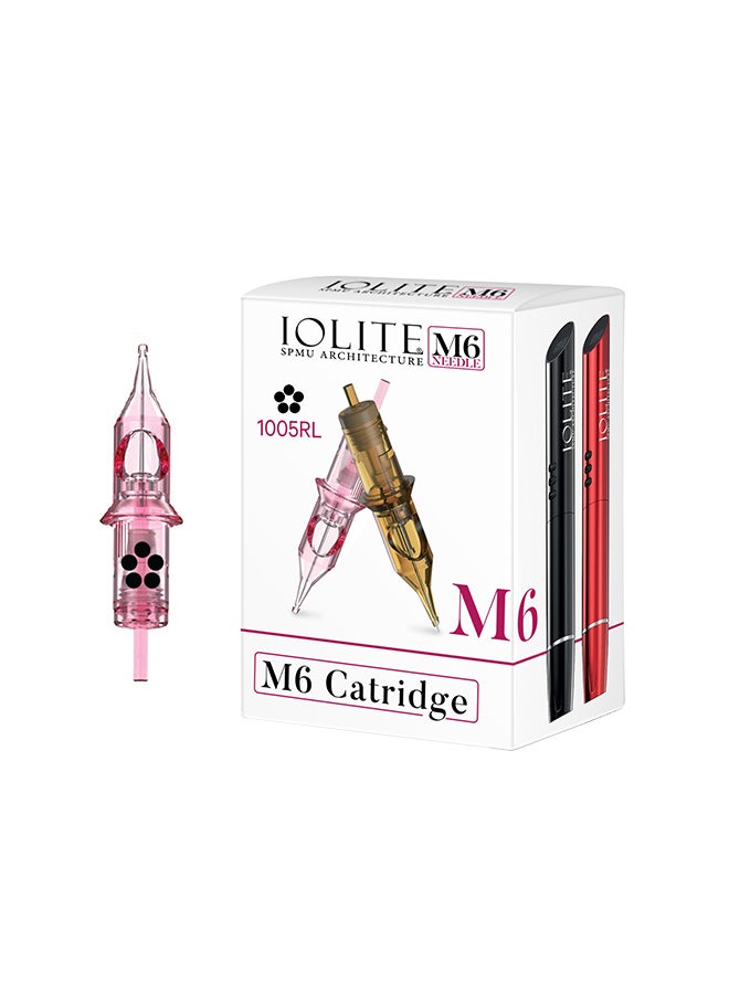 IOLITE 10 قطع إبر تاتو كارتريدج، آلة قلم SPMU M6 قابلة للاستخدام مرة واحدة - 1005RL - Image 1