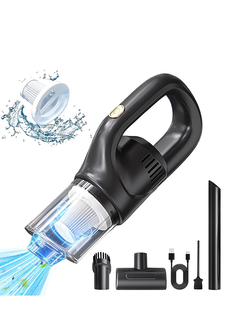 Handheld Cordless Car Vacuum Cleaner - 7500PA Powerful Suction, Lightweight Portable Design, Long-Lasting Battery & LED Light for Home, Office & Auto Cleaning - Image 1
