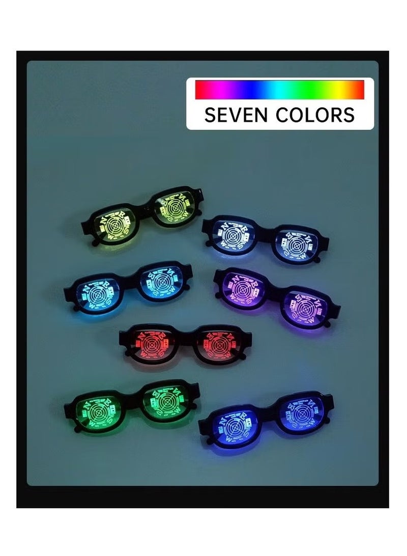 Ailily 7-color LED Luminous Glasses Conan Same Style Luminous Glasses Funny Dance Performance Glasses - Image 3