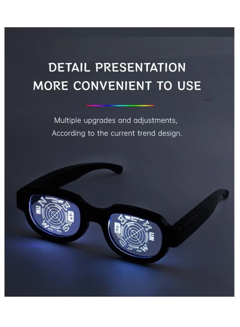 Ailily 7-color LED Luminous Glasses Conan Same Style Luminous Glasses Funny Dance Performance Glasses - Image 5