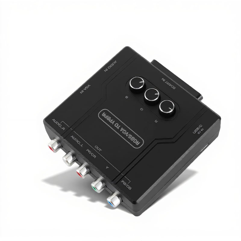 Ashata RGBS VGA SCART to YPBPR Component Converter Converter for for for N64 for for for MD for Converter Supports 480i 480p 576i 576p 720p 1080i - Image 2