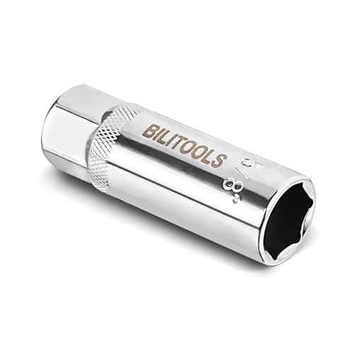 BILITOOLS 5/8-inch Spark Plug Socket 3/8-inch Drive Powerful Retains Thin Wall Spark Plug Socket 6-Point, CR-V - Image 1