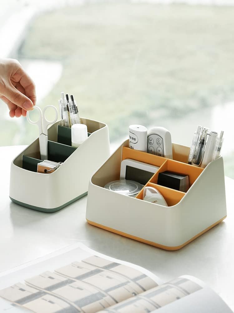 KASTWAVE Remote Control Holder, Remote Holder Caddy Organizer For Bed Table Tv Pencil Pen Desk Remote Control Holder Caddy Tray Basket For Desk Table Office - Image 3