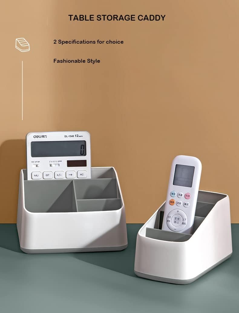 KASTWAVE Remote Control Holder, Remote Holder Caddy Organizer For Bed Table Tv Pencil Pen Desk Remote Control Holder Caddy Tray Basket For Desk Table Office - Image 2