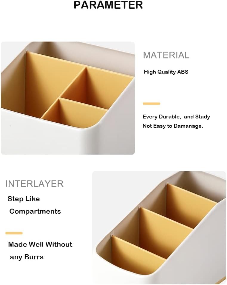 KASTWAVE Remote Control Holder, Remote Holder Caddy Organizer For Bed Table Tv Pencil Pen Desk Remote Control Holder Caddy Tray Basket For Desk Table Office - Image 5