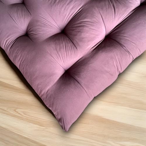 ATOOTFUSION Cotton Quilt Floor Mattress, Foldable Rollable Single Bed Cotton Star Mattress, 30 x 72 x 5 inches for Picnic, Travel (1 Sleeping Capacity) (Chocolate Brown) - Image 3