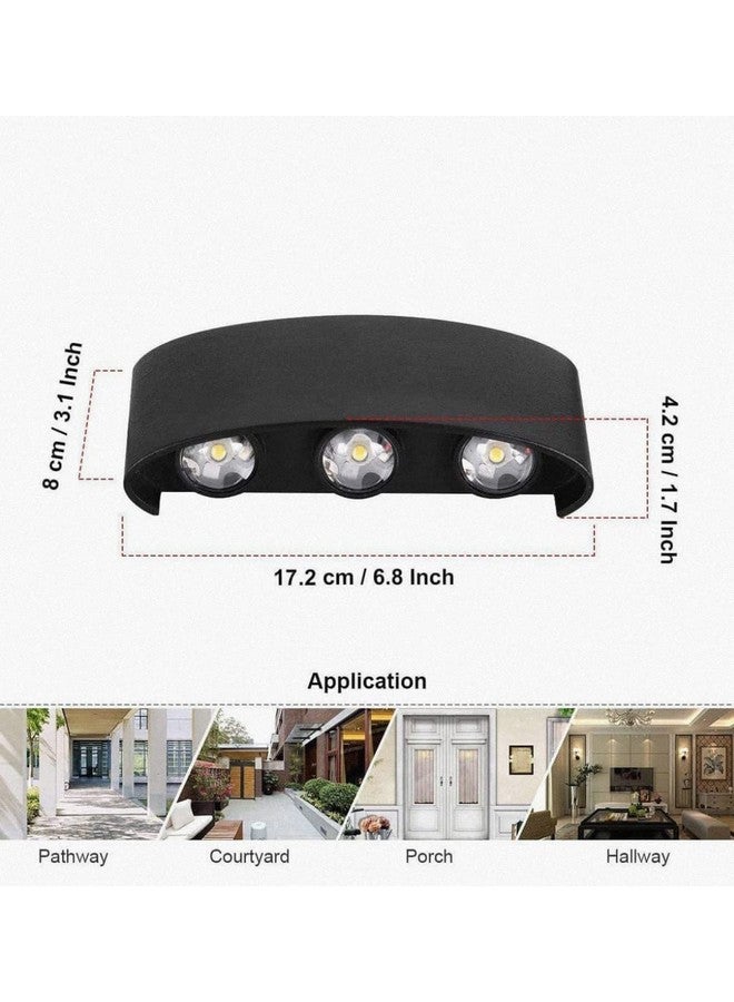 PIXORA Modern Up Down Outdoor and Indoor LED Wall Lamp Waterproof IP65 12W Warm White - Image 5