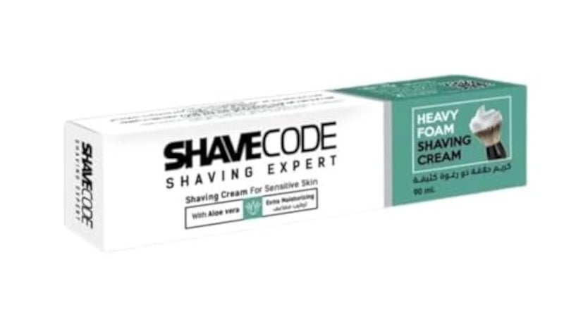 Shave Code Panthenol Shaving Cream For Sensitive Skin, 90 Ml