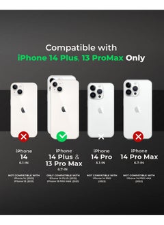 Raegr RAEGR iPhone 14 Plus / 13 Pro Max Case | Anodized Aluminum Bumper | Mag-Safe Compatible | Edge Armor Protective Minimal Case Designed for iPhone 14 Plus / 13 Pro Max (6.7-Inch) 2022 - Black RG10429  - Image 2