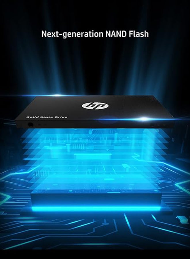 HP S750 512GB 2.5" SATA III SSD، 560MB/s قراءة، 520MB/s كتابة، فلاش NAND ثلاثي الأبعاد، محرك أقراص ثابت داخلي بحجم 2.5 بوصة، متين، تخزين عالي السرعة للكمبيوتر المحمول والكمبيوتر المكتبي | 16L53AA#ABB - Image 3