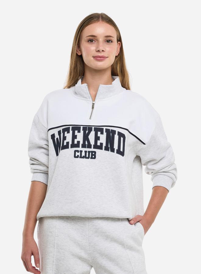 victor and jane Grey Printed Sweatshirt and Joggers Co-Ords - 100% Cotton - Image 3