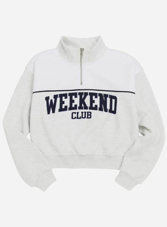 victor and jane Grey Printed Sweatshirt and Joggers Co-Ords - 100% Cotton - Image 5