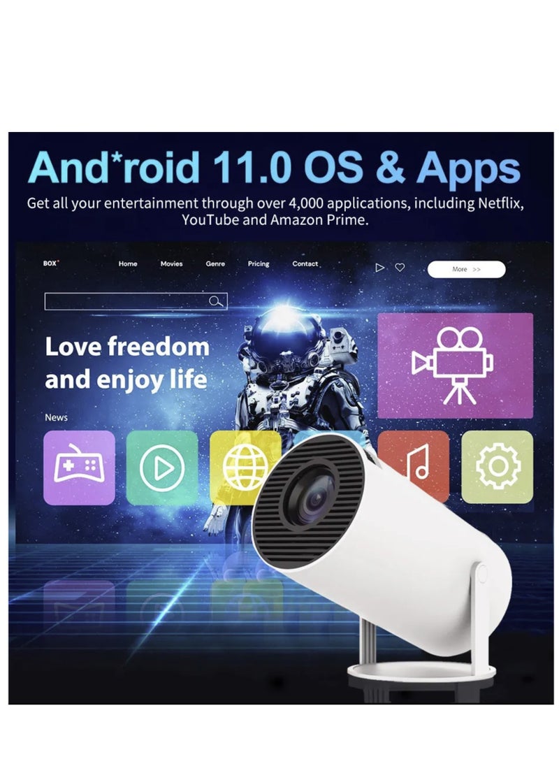 Generic - Portable Mini Projector Outdoors Home Theater 2.4g Wireless Market Android 11 OS WIFI 3D Game Projector - Image 1