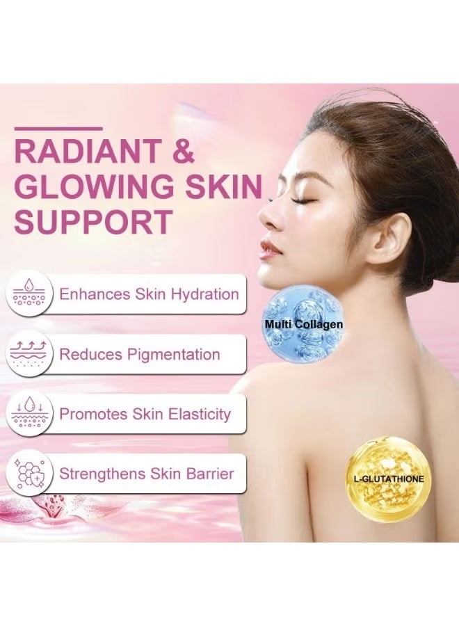 وينز تاون مسحوق جلوتارايت لبشرة متألقة، كولاجين مبيض بالجلوتاثيون، مع فيتامين سي والبيوتين، ٣٠٠ غرام - Image 2