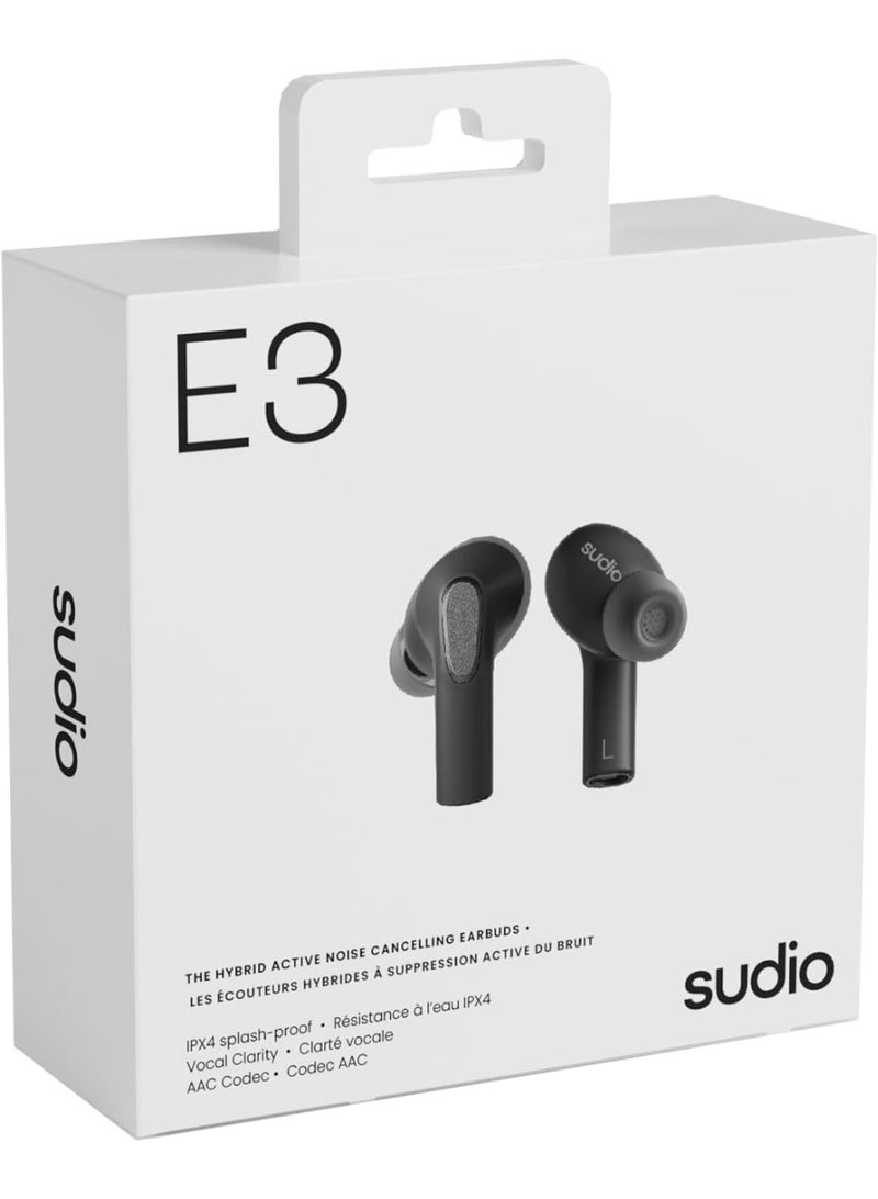 Sudio E3 White, In-Ear, True Wireless, Splash Proof, IPX4, Bluetooth v5.3, USB-C, 6 Hours Playtime - Image 3