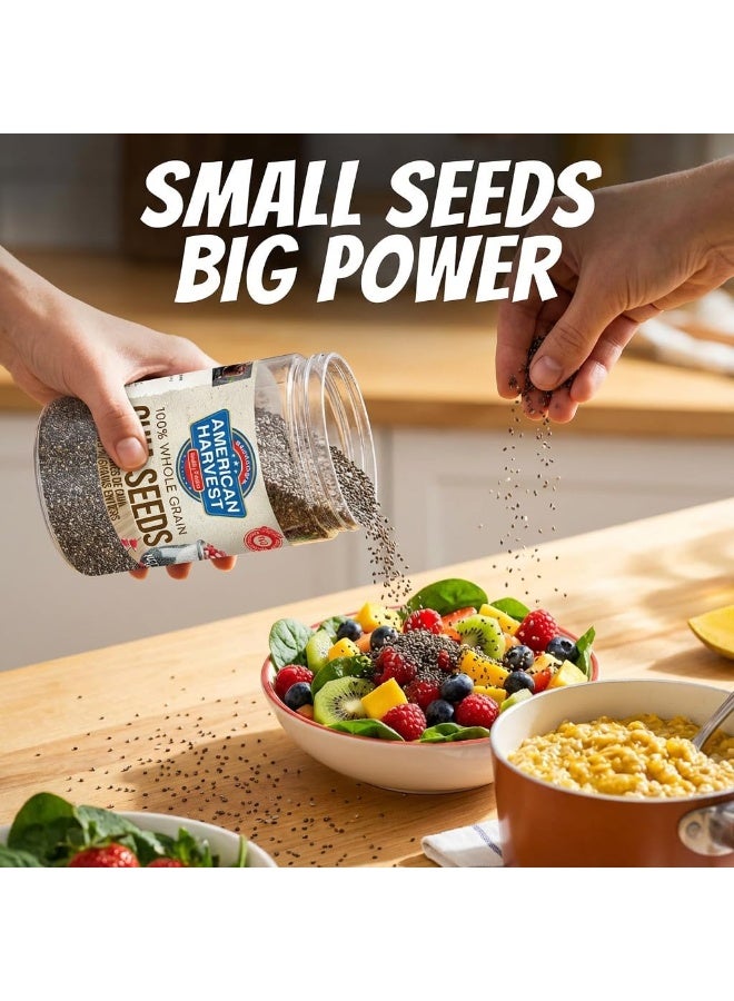 American Harvest Chia Seeds 1kg Jar | Raw Whole Chia Seeds | Gluten Free Superfood - Image 2