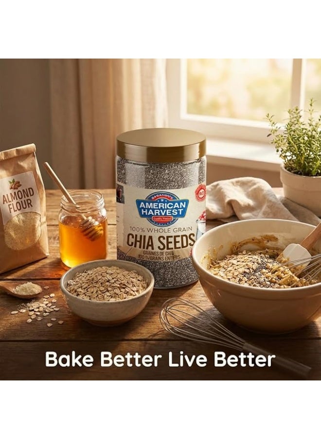 American Harvest Chia Seeds 1kg Jar | Raw Whole Chia Seeds | Gluten Free Superfood - Image 5