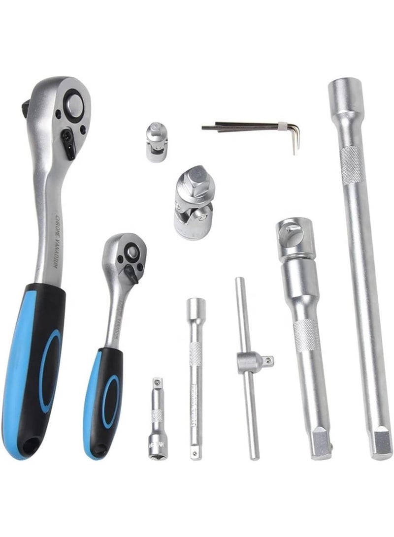 GGOOT Automotive Box Set Ratchet Wrench Spanner Socket Combination Car Repair Tool Kits Hardware Hand Tools - Image 3
