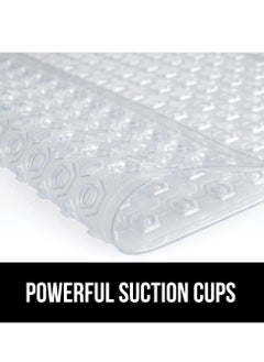 Gorilla Grip Gorilla Grip Patented Bath Tub Shower Mat, 35x16 Washable Bathtub Floor Mats, Suction Cups and Drain Holes to Keep Tubs Clean, Clear  - Image 5
