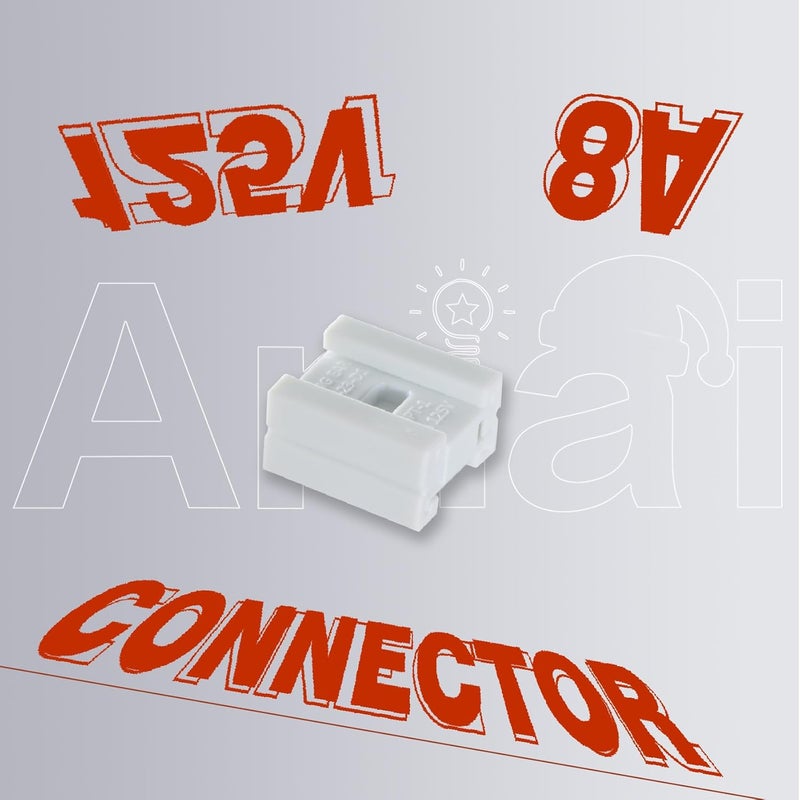 Aniai SPT-2 Wire Connectors White 25PCS - 18AWG Push Quick Wire Cable Connector - Electrical Plug Replacement for Christmas Lighting Decoration - Image 5