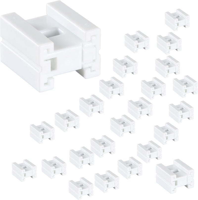 Aniai SPT-2 Wire Connectors White 25PCS - 18AWG Push Quick Wire Cable Connector - Electrical Plug Replacement for Christmas Lighting Decoration - Image 1