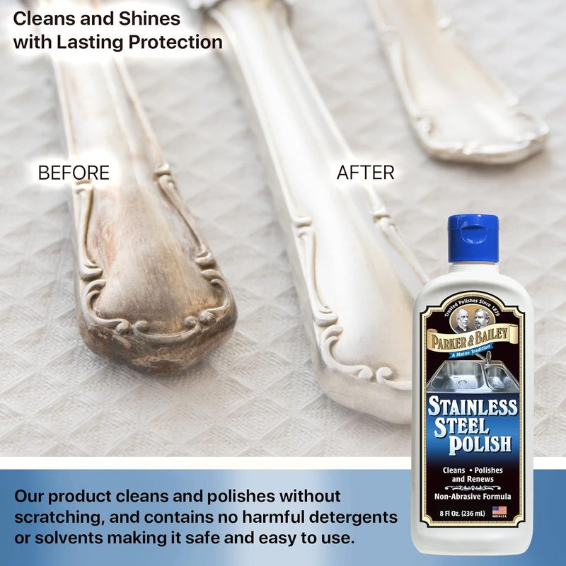 Parker & Bailey Stainless Steel Polish 8oz - Image 2