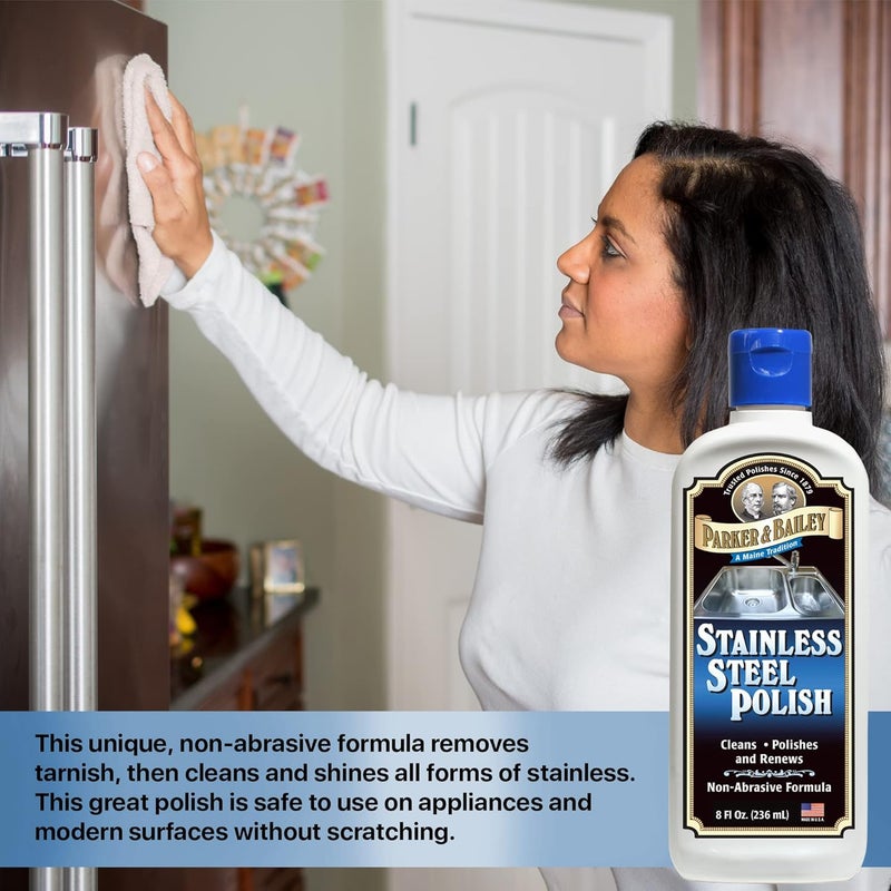 Parker & Bailey Stainless Steel Polish 8oz - Image 3