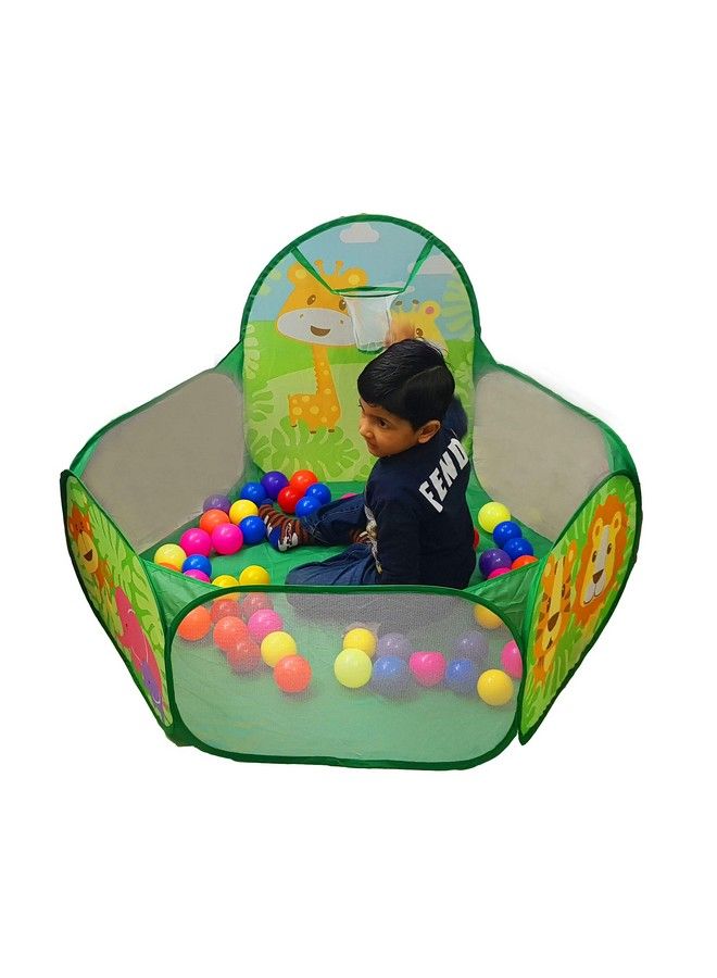 Magicwand Large Size Polyster Multi Colored Jungle Theme Pop Up Activity Ball Pool【Age Up To 3 Yrs】【Without Balls】 - Image 5