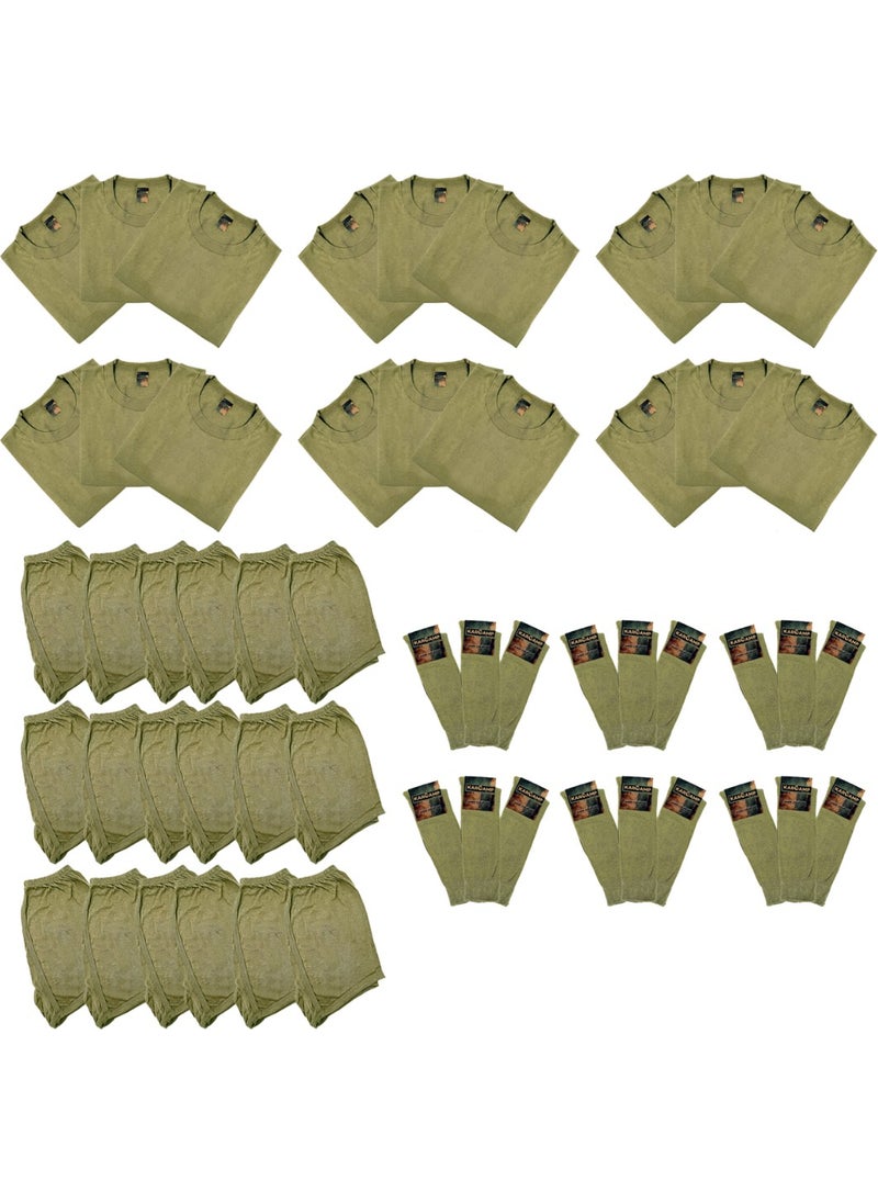Karcamp 18-Piece Military Underwear Set (Undershirt-Boxer-Socks)  - Image 1