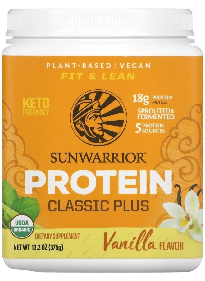 Sunwarrior Classic Plus Protein Vanilla 13.2 oz (375 g) 