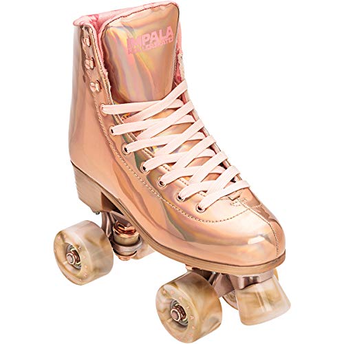 Impala Rollerskates Girls Impala Quad Skate Big KidAdult Marawa Rose Gold 9 US Mens 7 Womens 9 M - Image 1