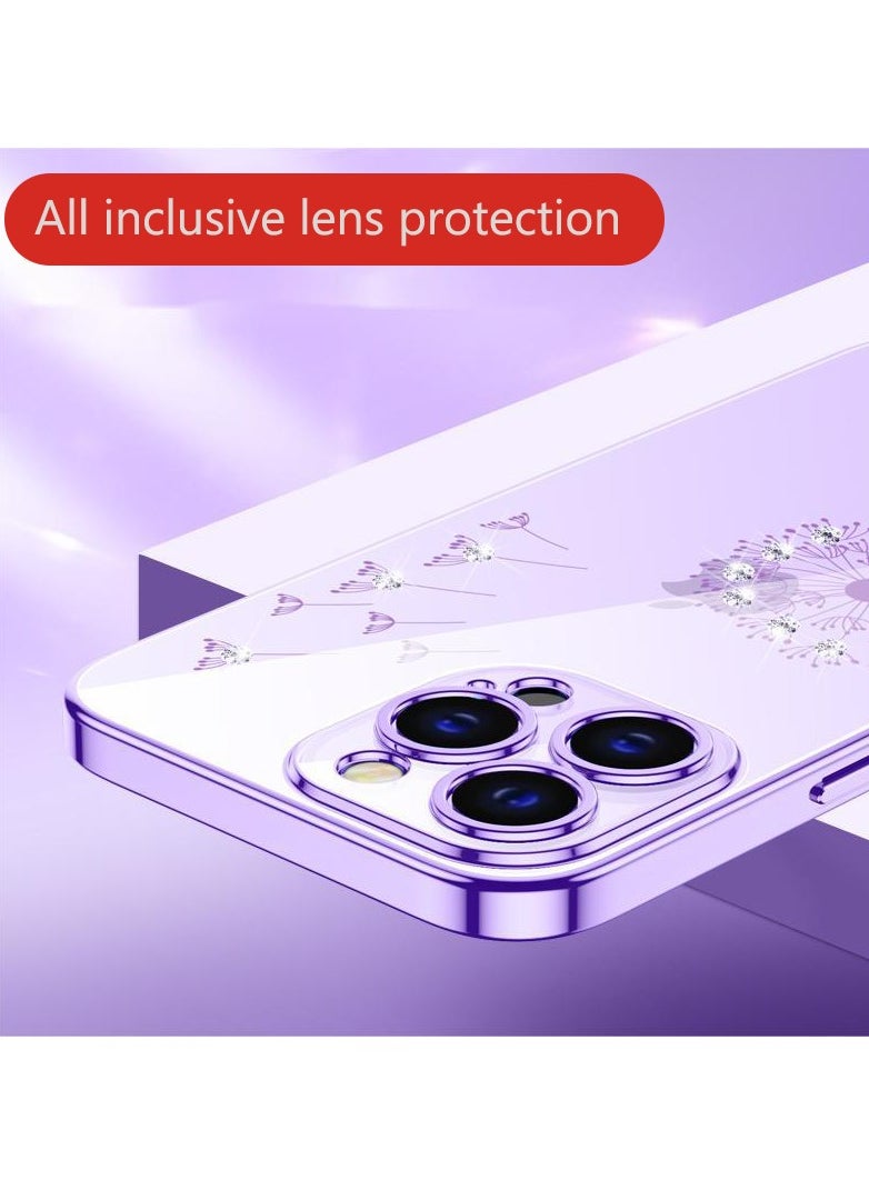Color Fans - Electroplated Shiny Holographic Diamond Phone Case for iPhone 13 Pro Full Soft Case - Image 1