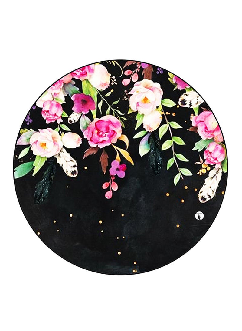 RKN Flowers Printed Mouse Pad  Multicolour