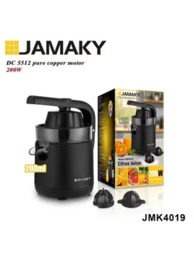 JAMAKY Citrus Juicer 200W 200ML Capacity JMK4019 - Image 1