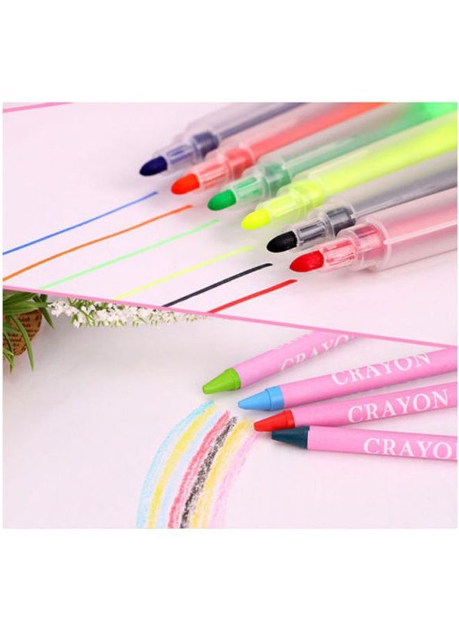 24 Colour Environmental Protection Non Wood Erasable Lead Pink/Green/Blue - Image 5