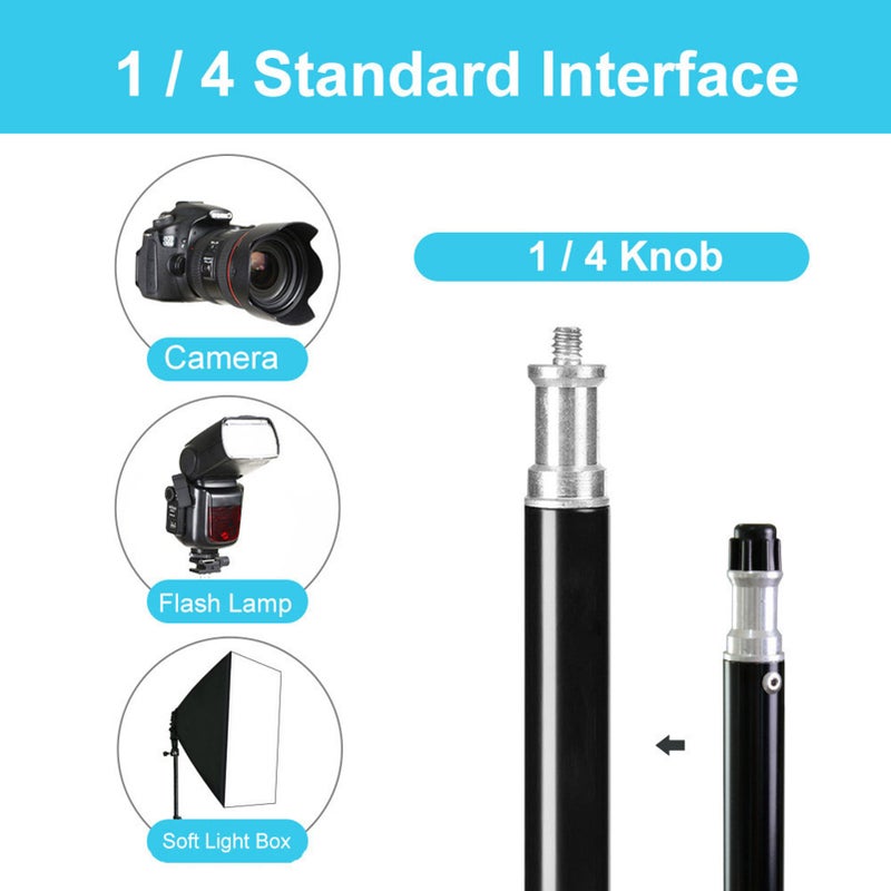 Tripod Bracket for Thermometer Adjustable Height 1.6M 1/4 Screw Tooth - Image 2