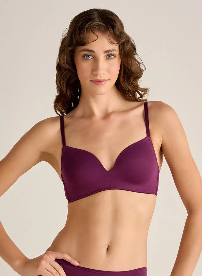 سبلاش فيڤ حمالة صدر بدون أسلاك بتصميم واسع - قطعتان