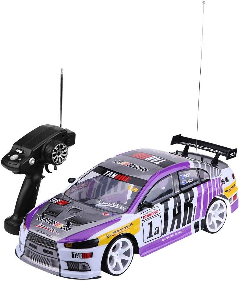 cheekyglo RC Drift Car, 1:10 Four Wheel Drive Car Racing Drift Model Car Vehicle Toy Present for RC Lovers Above 14 Years Old (One Battery for Car) - Image 1