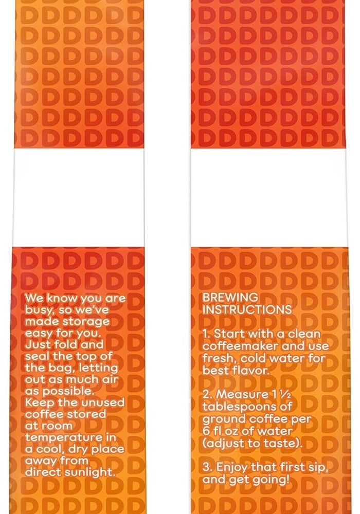 Dunkin قهوة مطحونة من دانكن' دوناتس - مزيج أصلي، تحميص متوسط، 12 أونصة - Image 3