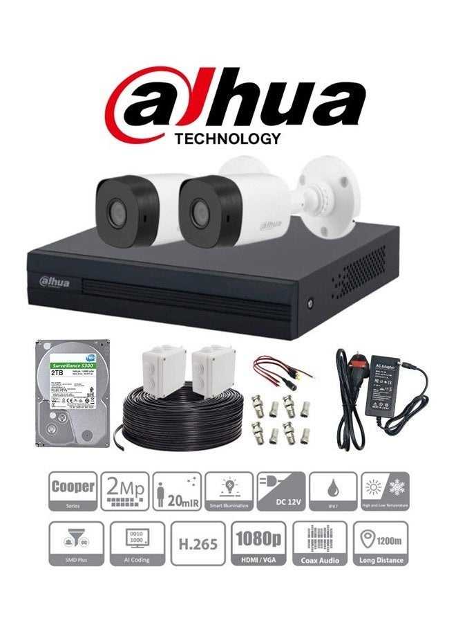 dahua Dahua 1080p Analog Outdoor Camera Kit ZAC170F83BC3C1379994DZ