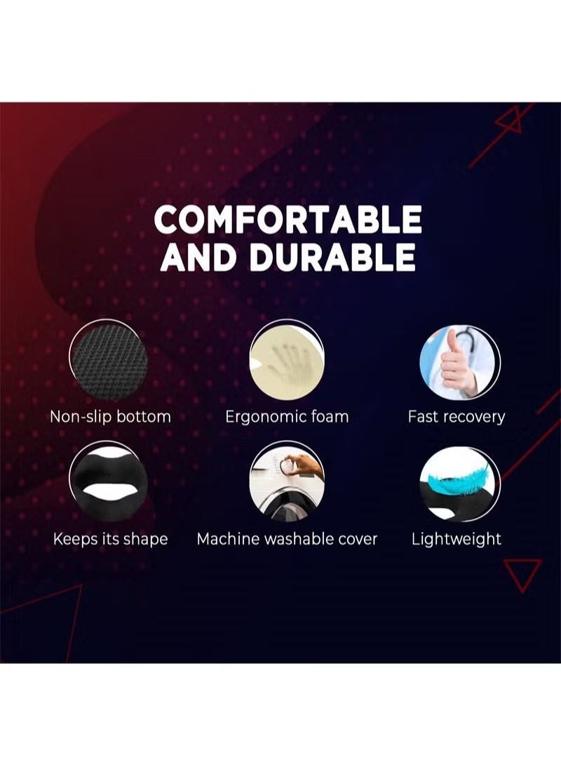 Gonice Orthopedic Coccyx Cushion For Comfortable Driving With Ergonomic Memory Foam Ideal For Office, Gaming Chair Seat Velvet  - Image 5